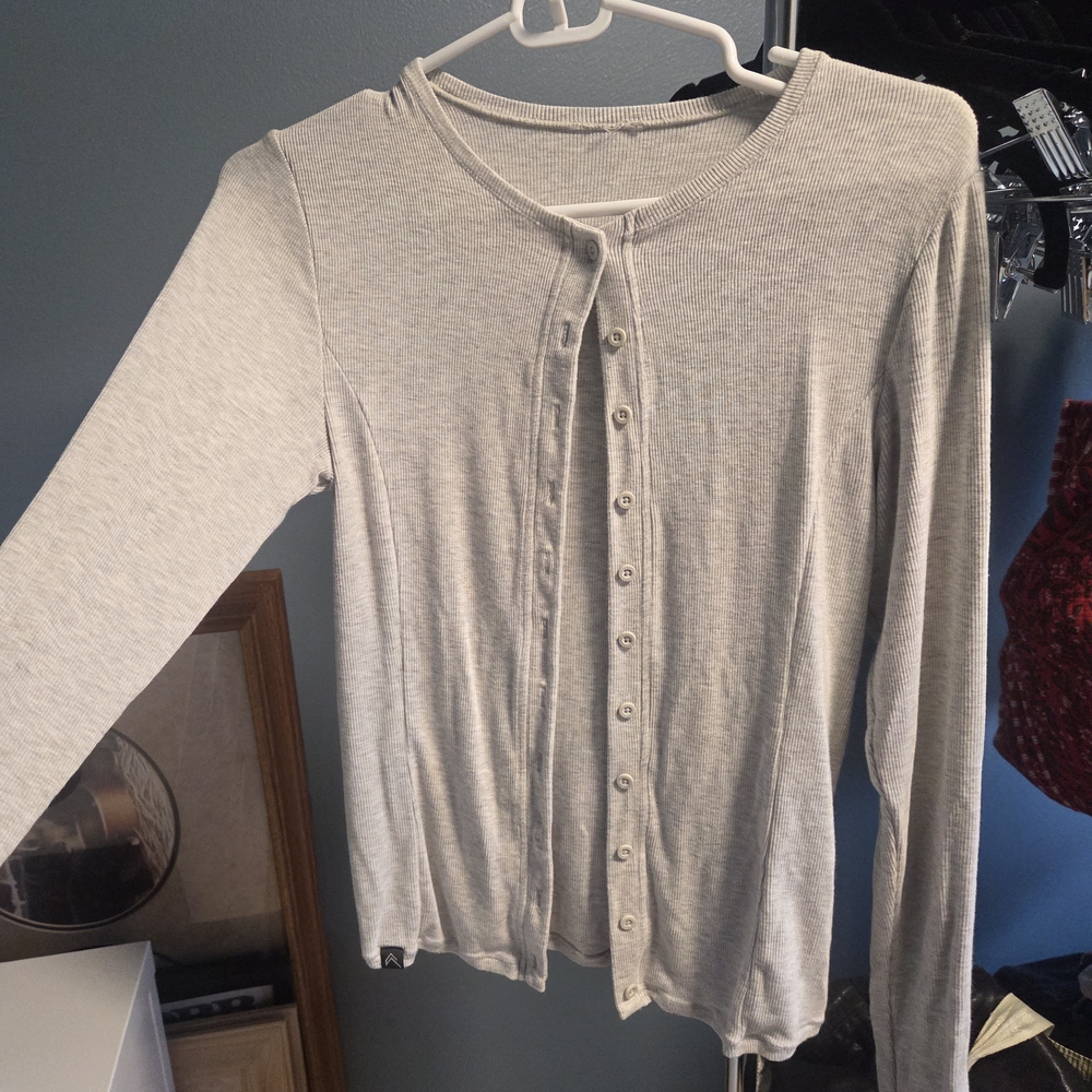 Oner Active Light Gray Button-Down Shirt